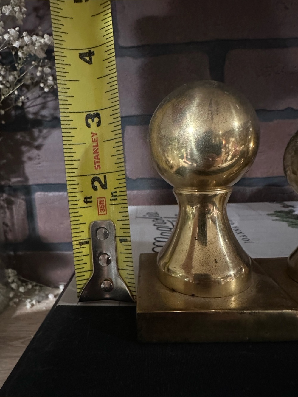 Vintage Sculptural Pawn Shape Brass Paperweight Made in England - Picture 6 of 11